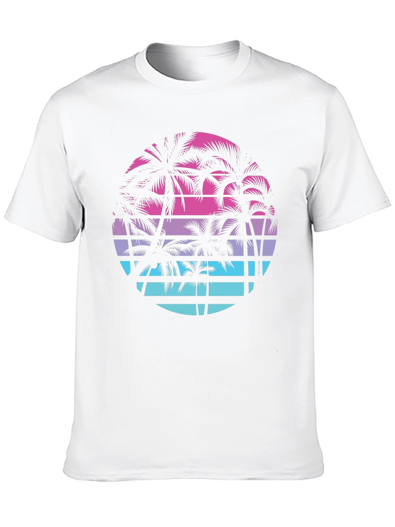 Retro Palm Tree Sunset T-Shirt