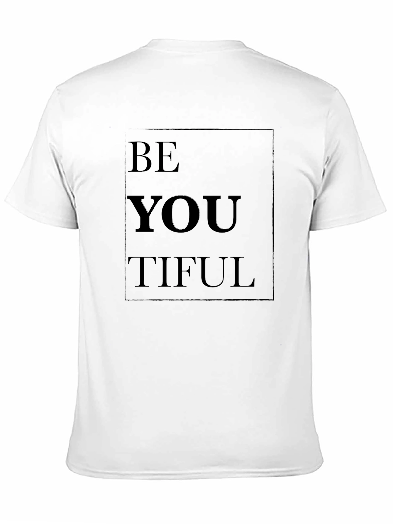 Be You Tiful Black Graphic T-Shirt