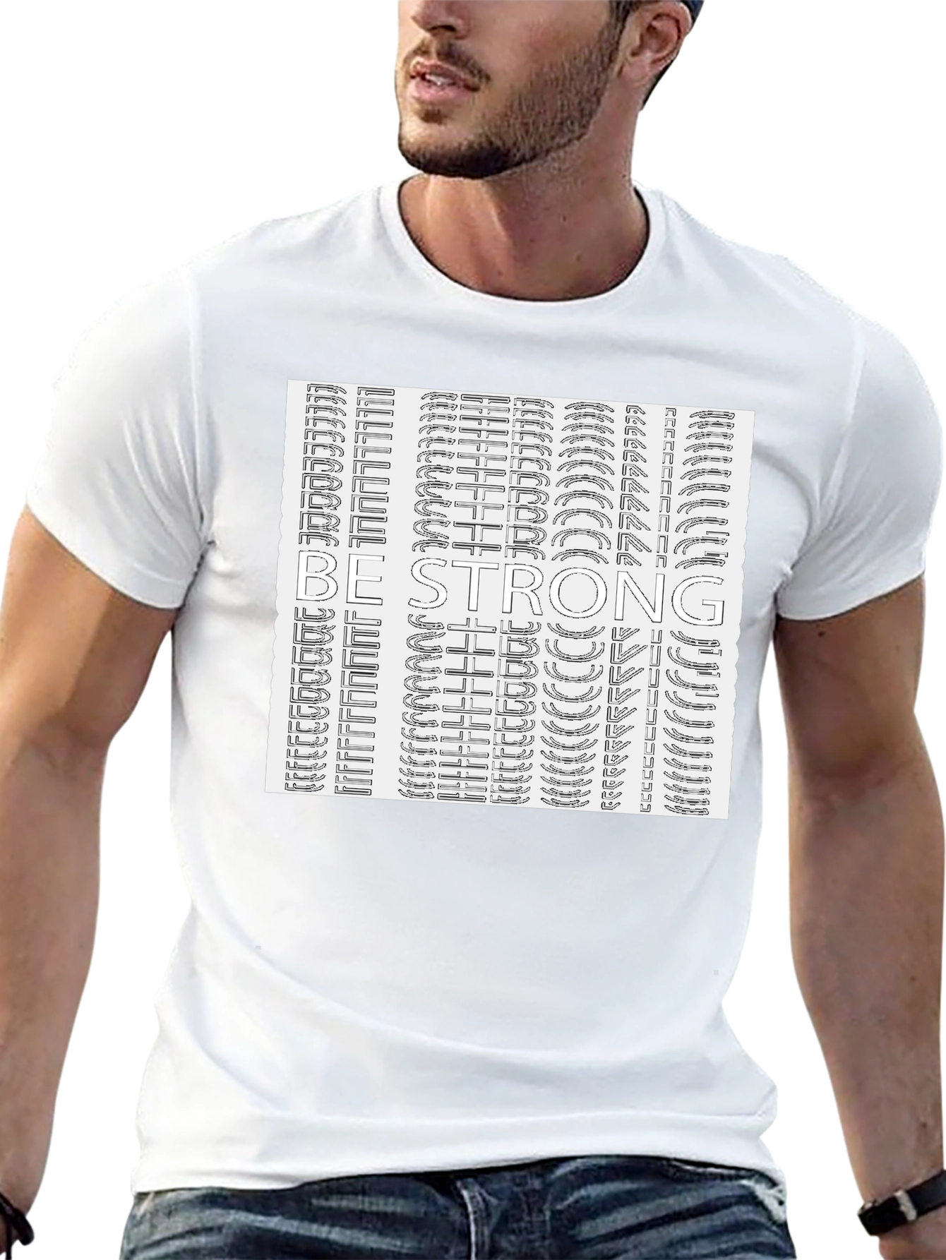 Be Strong Graphic Tee - Stylish & Motivational
