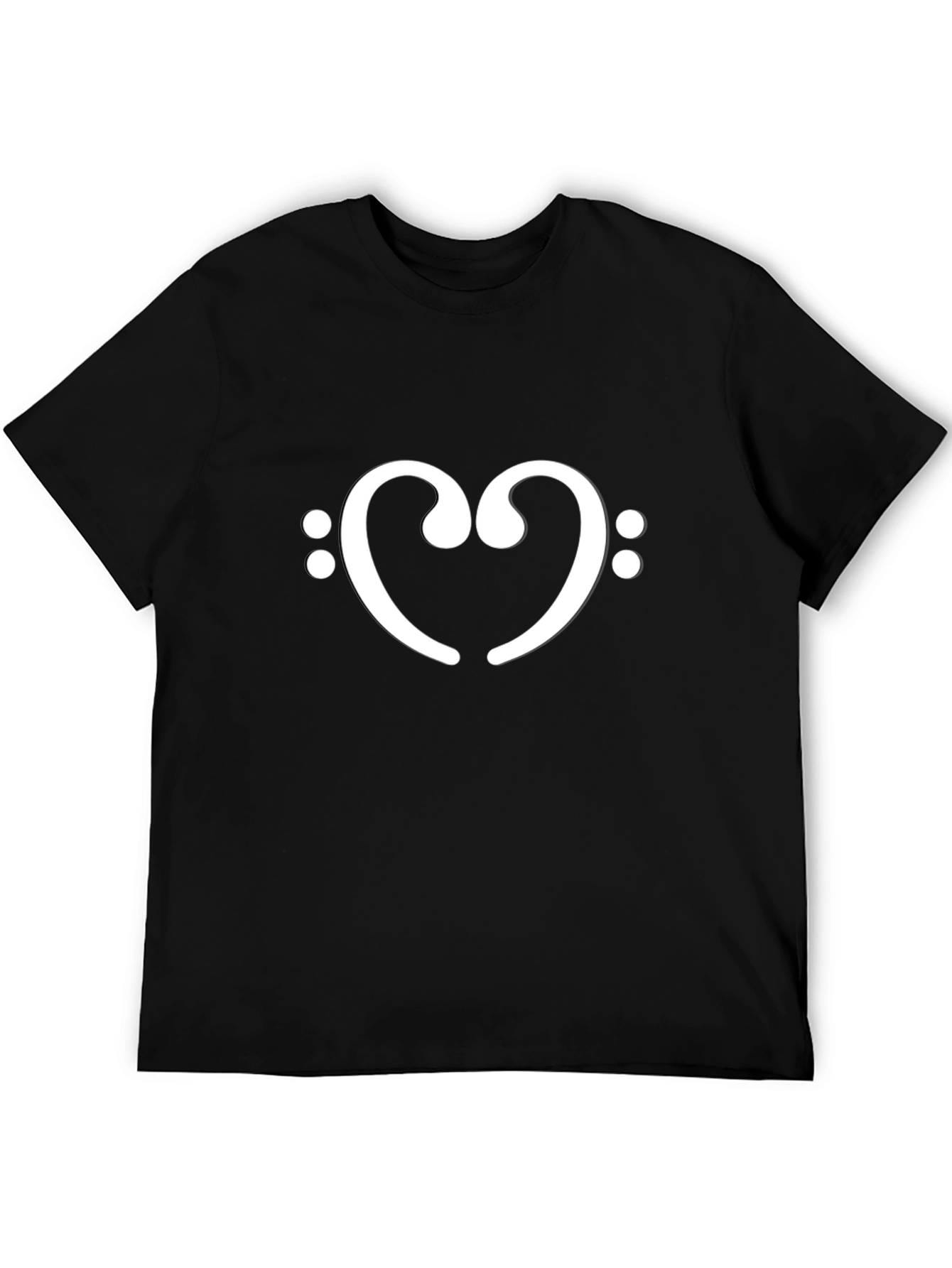 Heart Treble Clef T-Shirt - Music Lover Tee