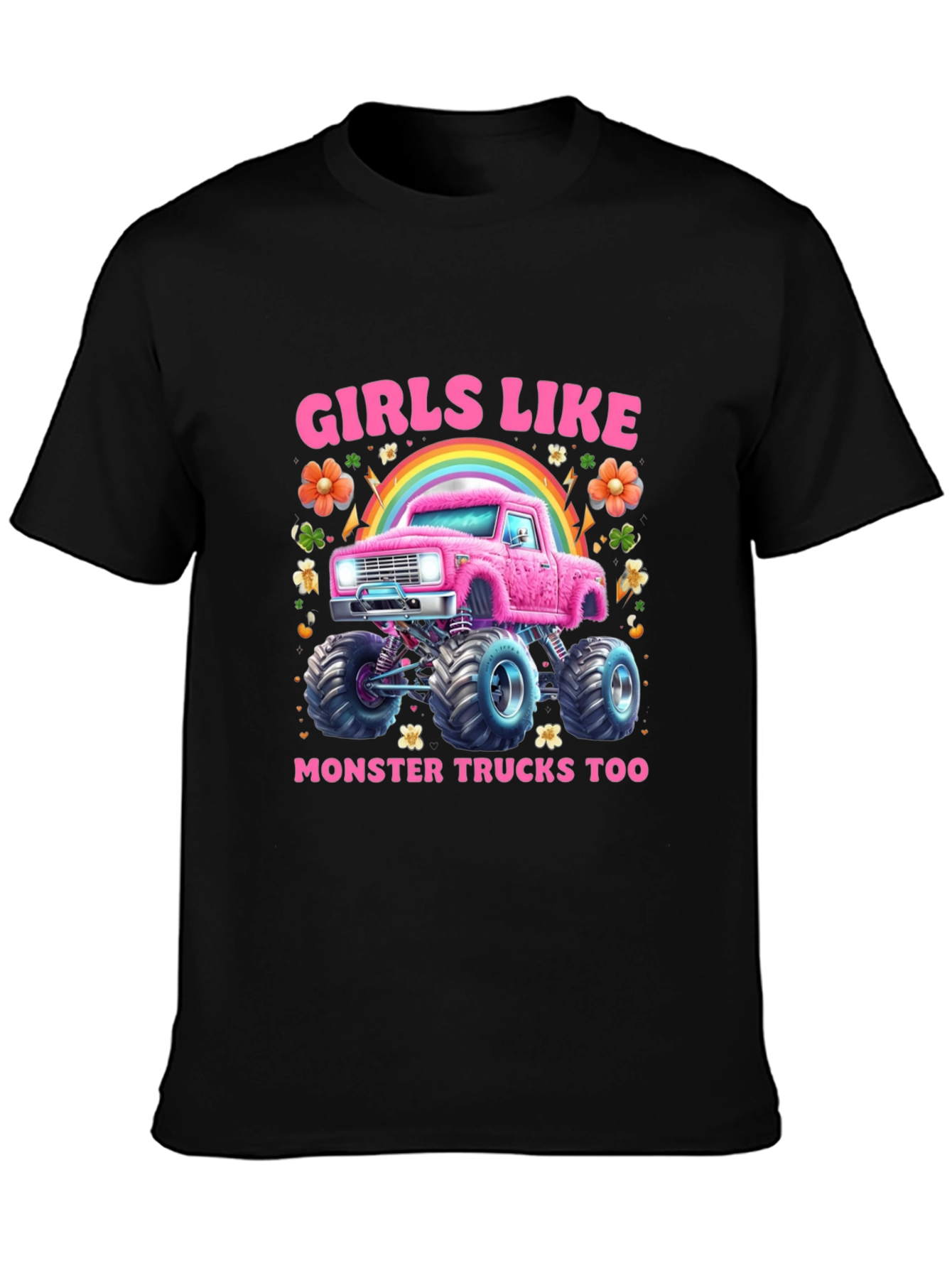 Girls Like Monster Trucks T-Shirt