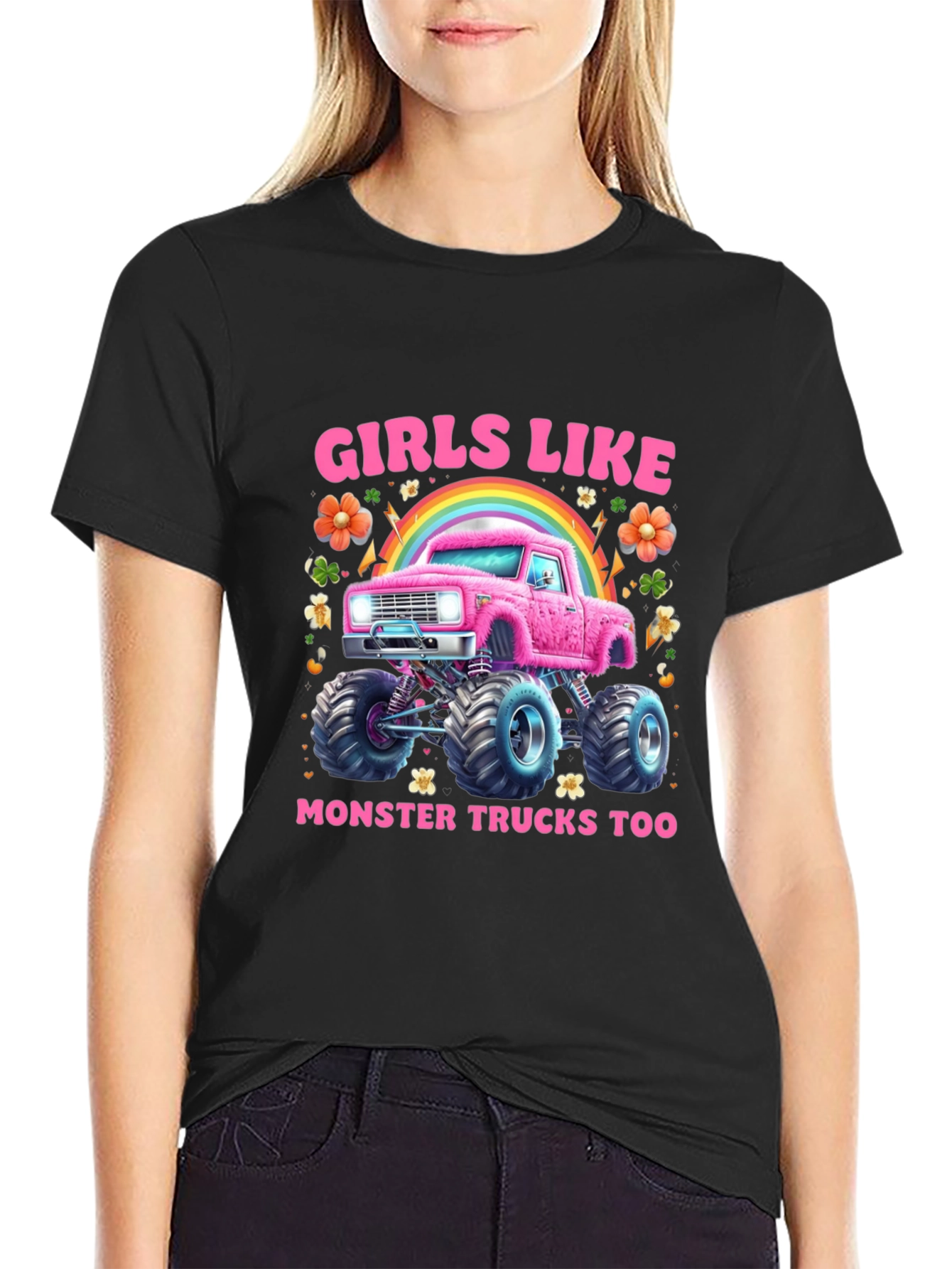 Girls Like Monster Trucks T-Shirt