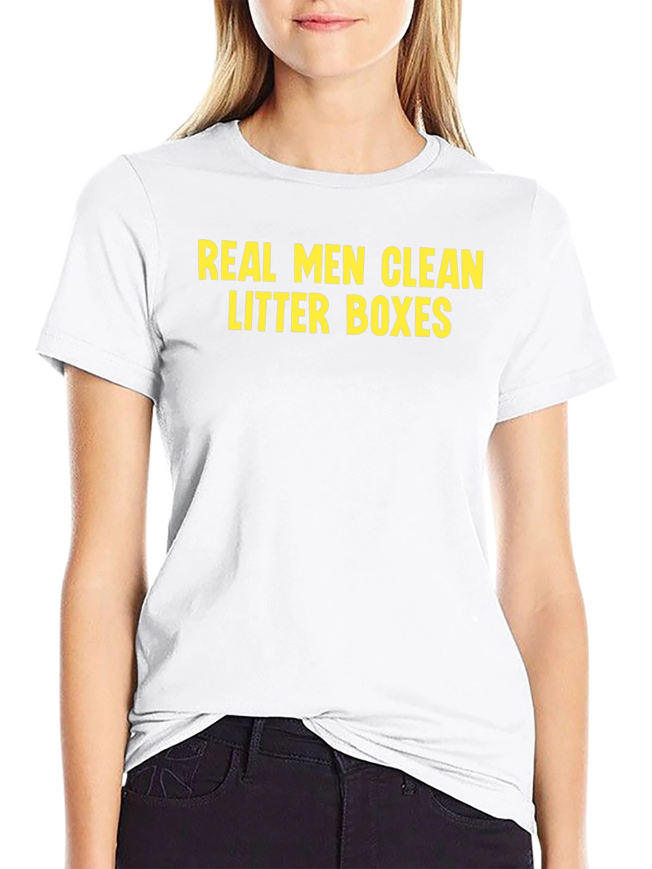 Real Men Clean Litter Boxes T-Shirt