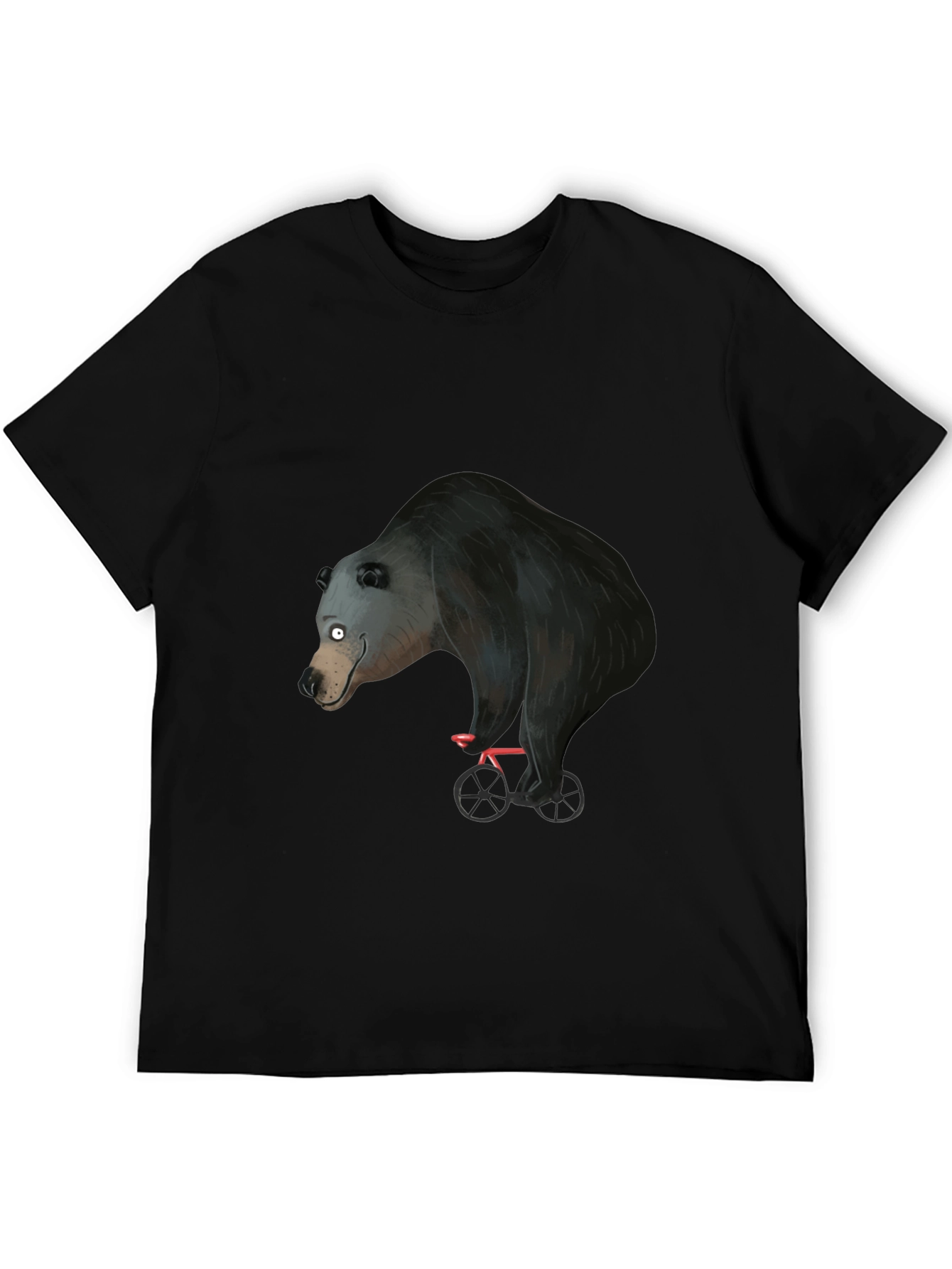 Bear on Bike Graphic T-Shirt