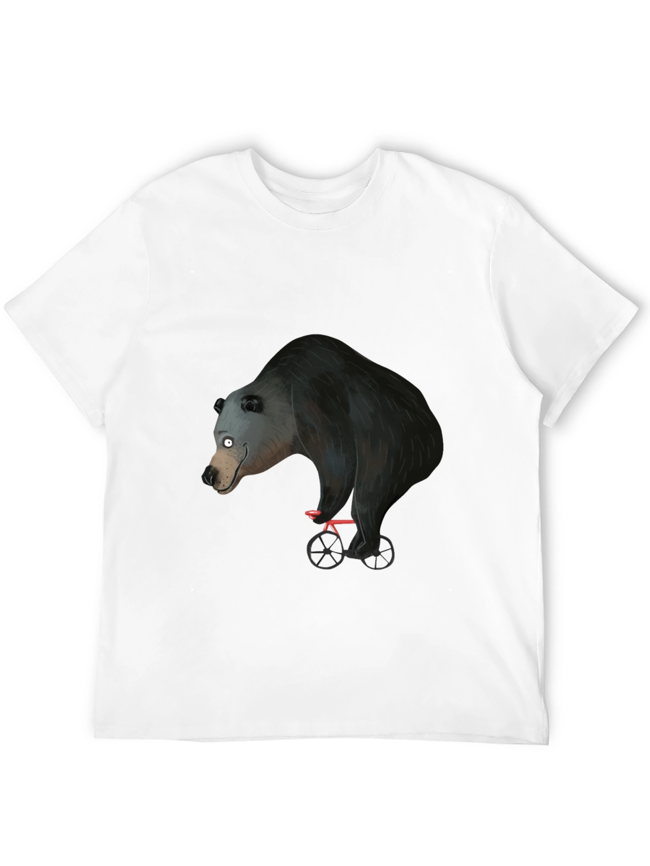 Bear on Bike Graphic T-Shirt