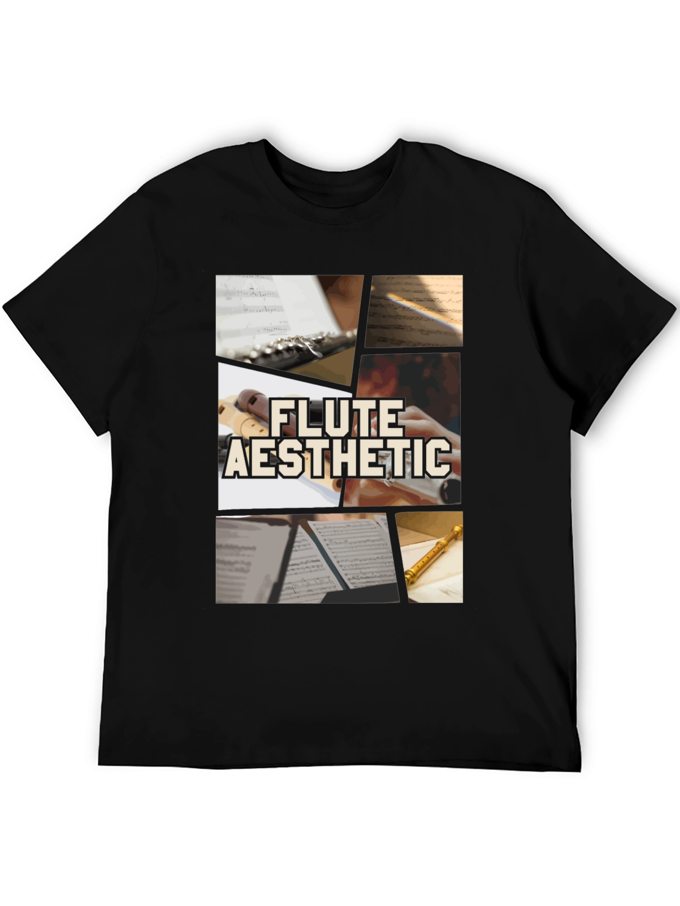 Flute Aesthetic T-Shirt - Music Lover Tee
