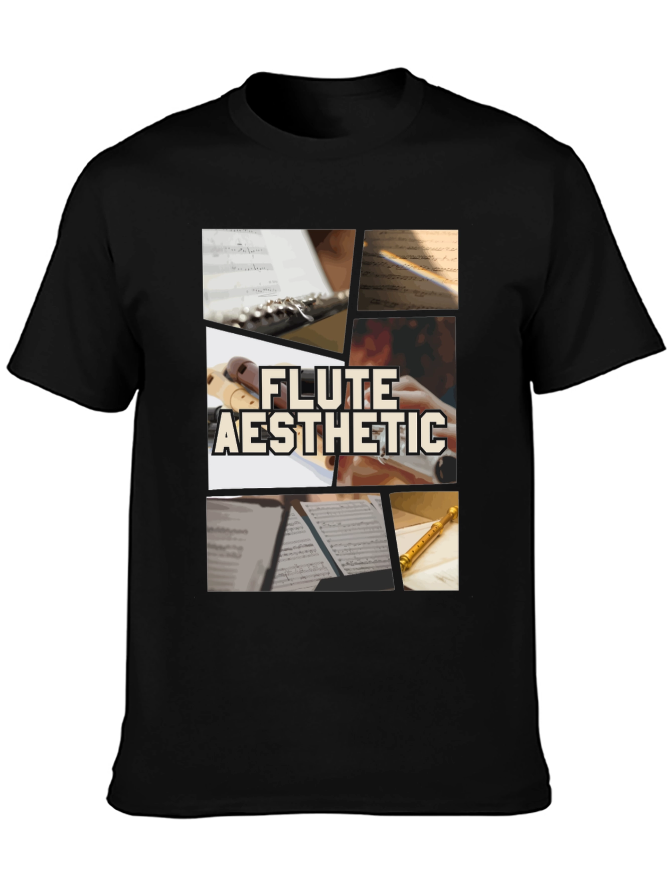 Flute Aesthetic T-Shirt - Music Lover Tee