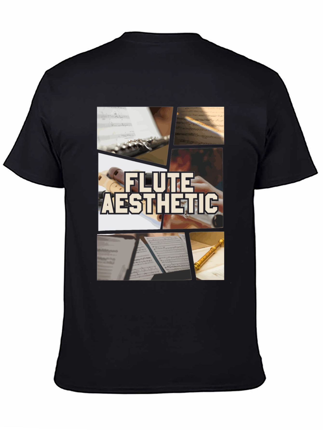 Flute Aesthetic T-Shirt - Music Lover Tee