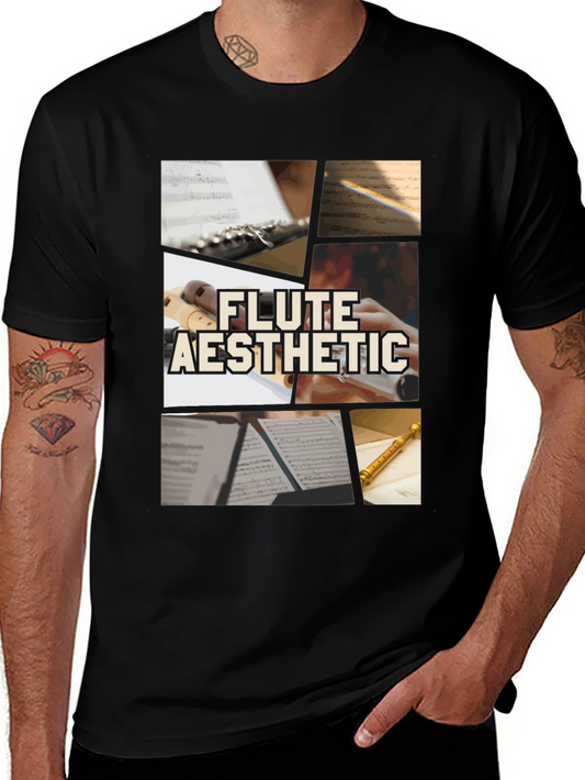 Flute Aesthetic T-Shirt - Music Lover Tee