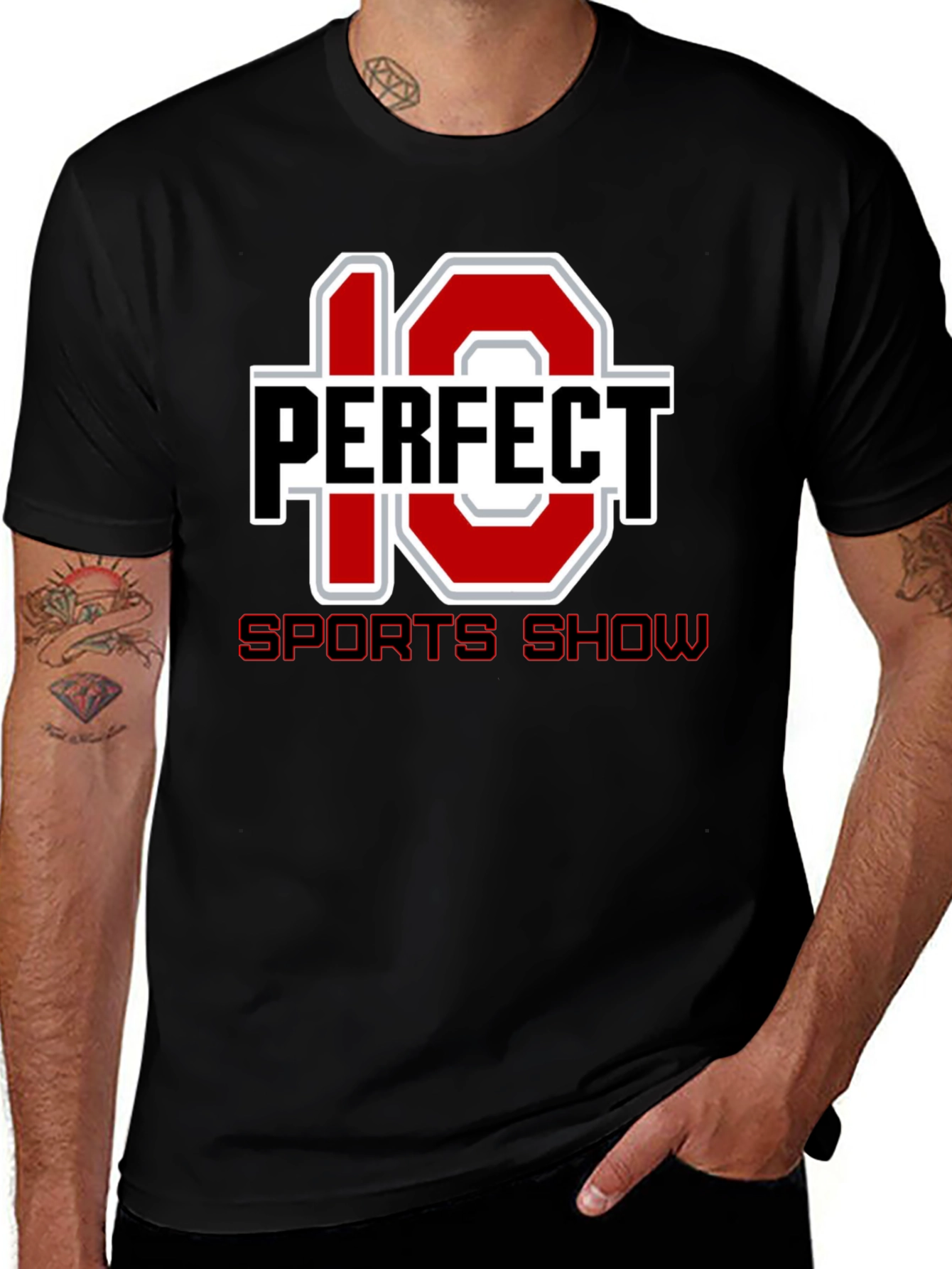 Perfect 10 Sports Show Black T-Shirt