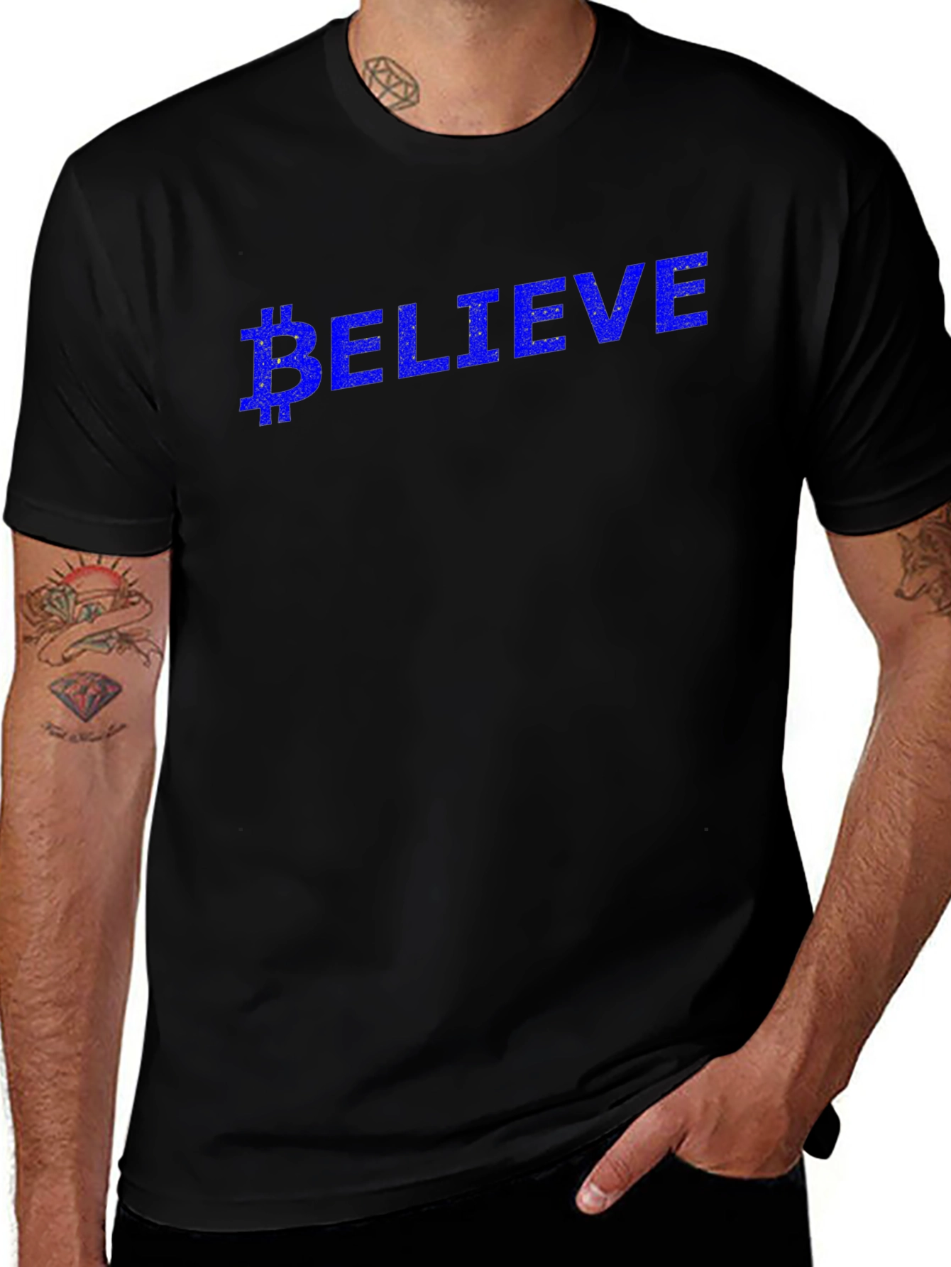 Believe Bitcoin Crypto T-Shirt - Black