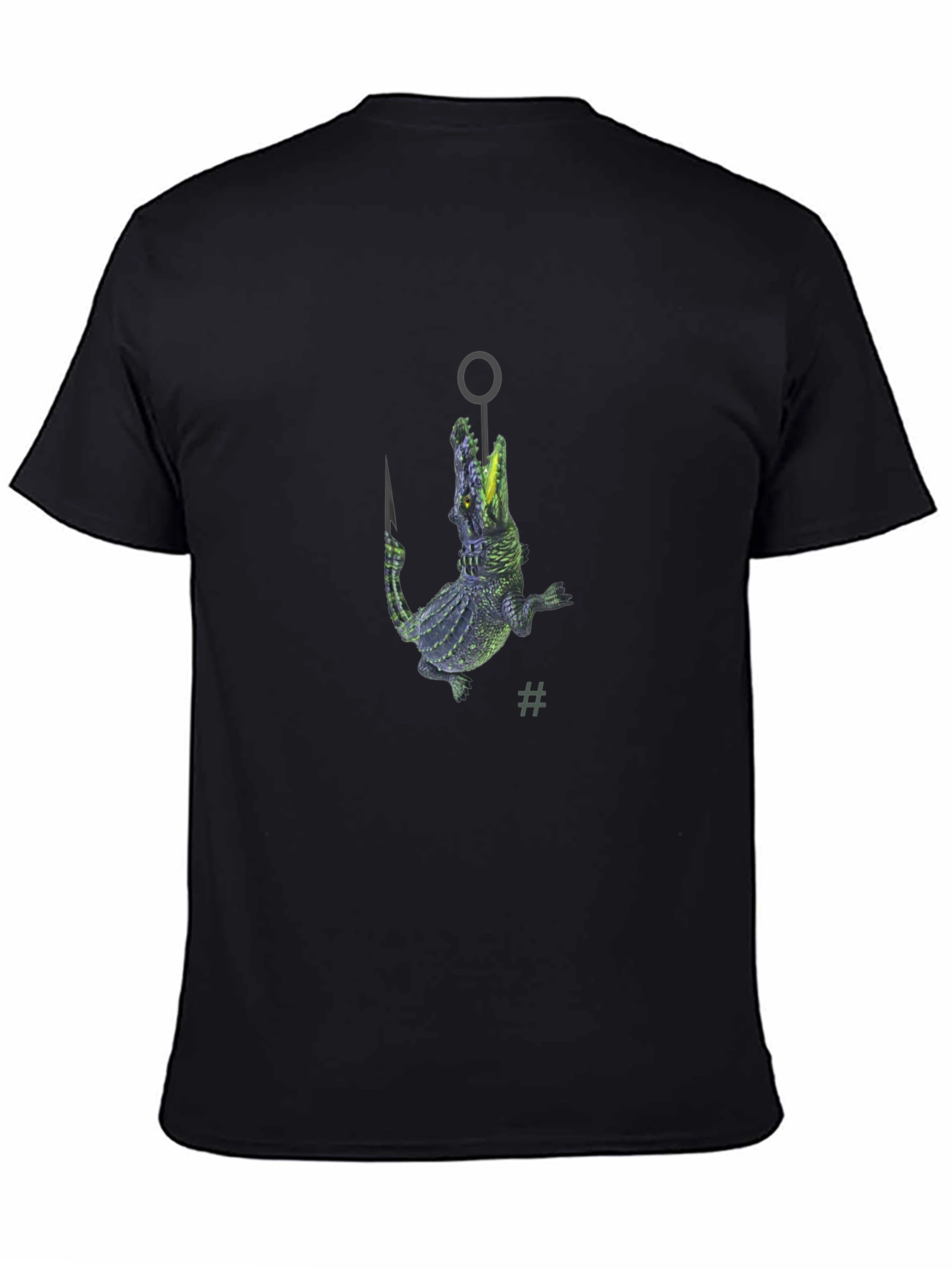 Crocodile Hook Black T-Shirt