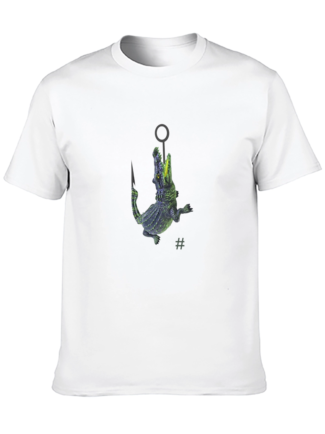 Crocodile Hook Black T-Shirt