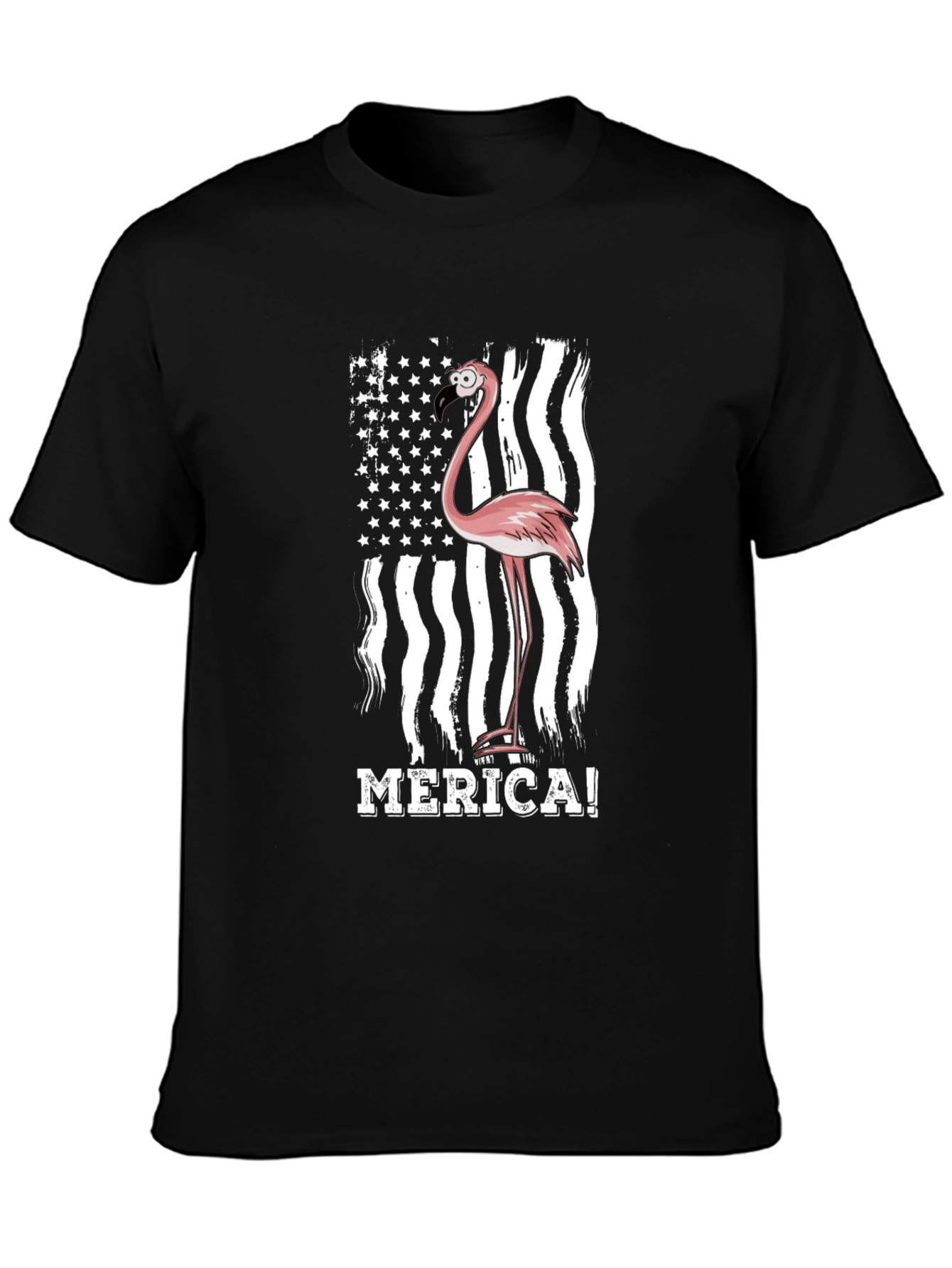 Flamingo Merica! Graphic Tee - Patriotic Style