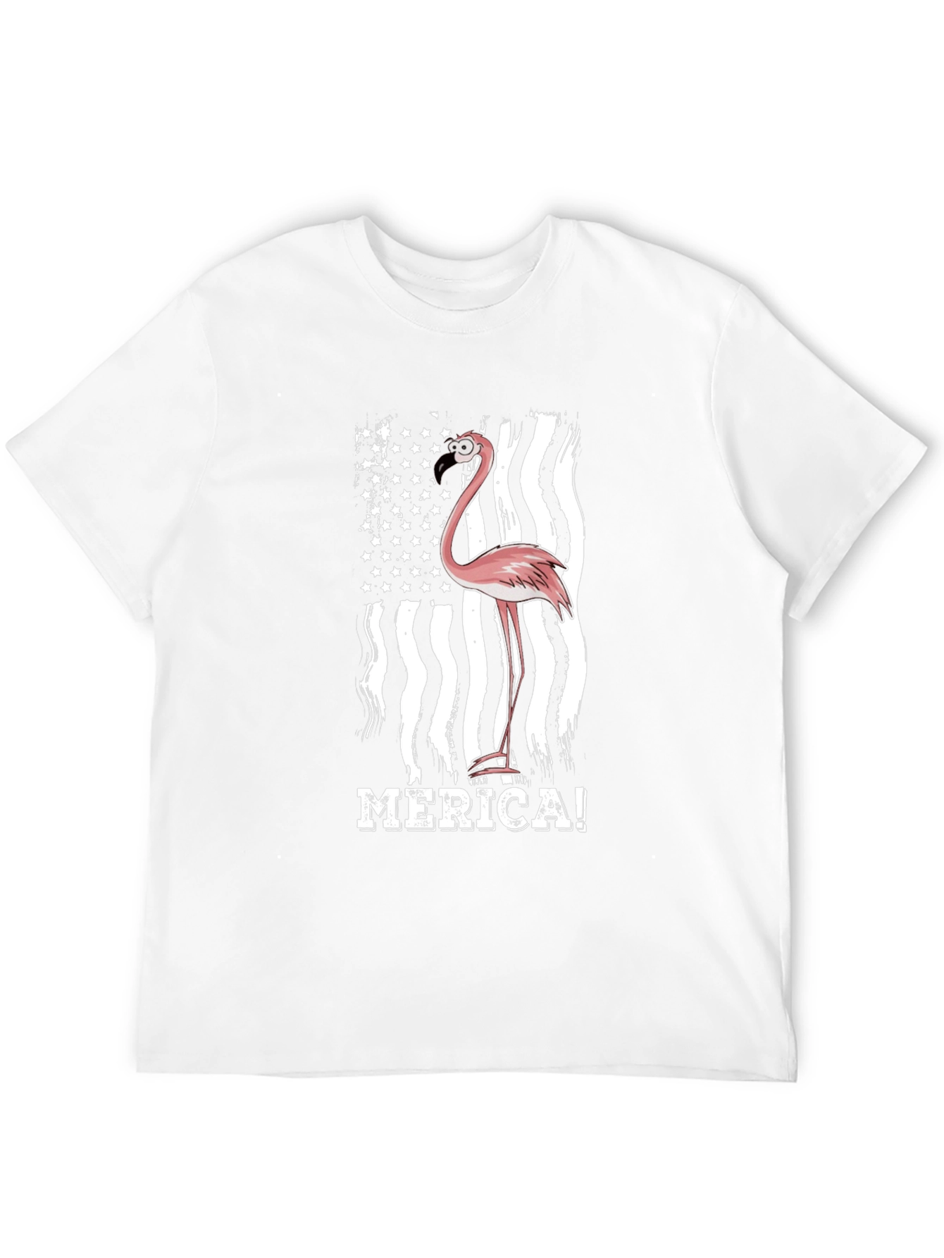 Flamingo Merica! Graphic Tee - Patriotic Style