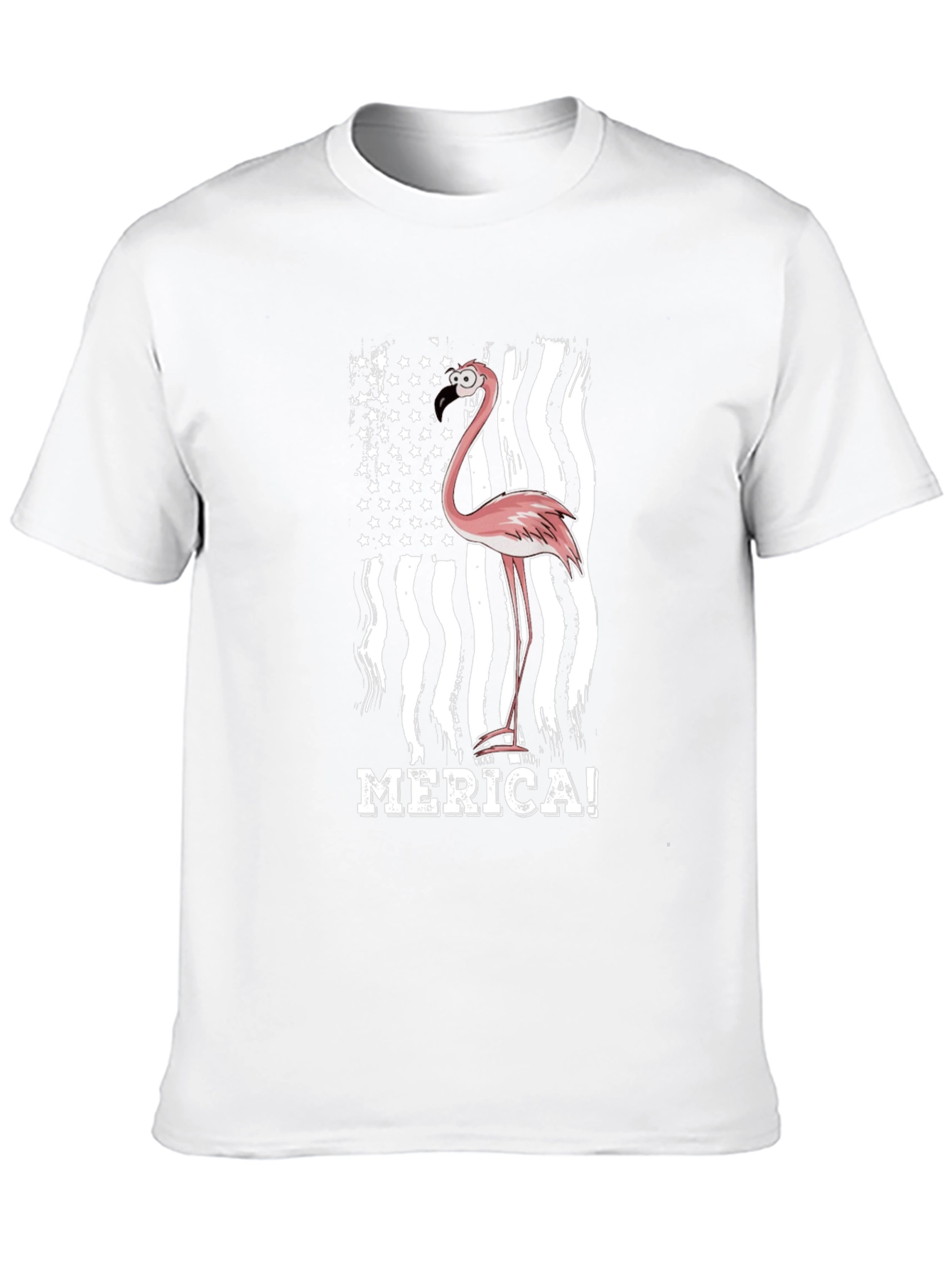 Flamingo Merica! Graphic Tee - Patriotic Style