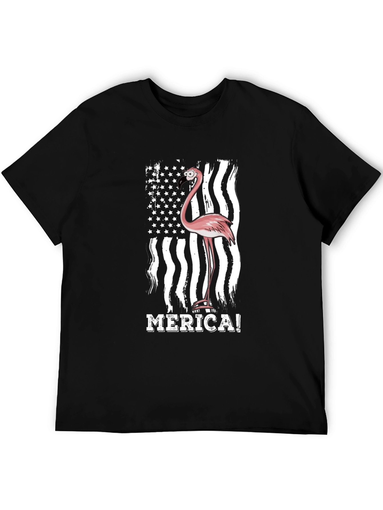 Flamingo Merica! Graphic Tee - Patriotic Style