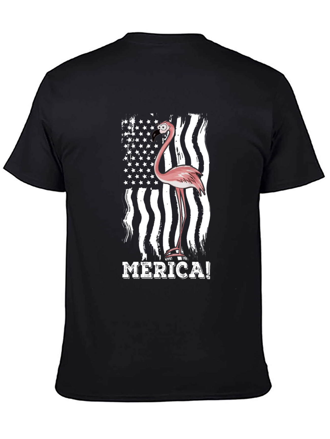 Flamingo Merica! Graphic Tee - Patriotic Style