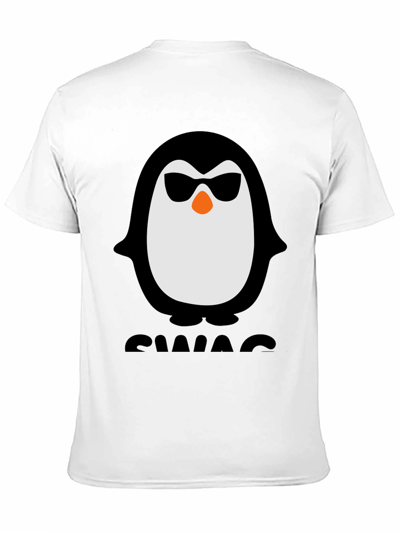Cool Penguin Swag Tee - Black Graphic T-Shirt