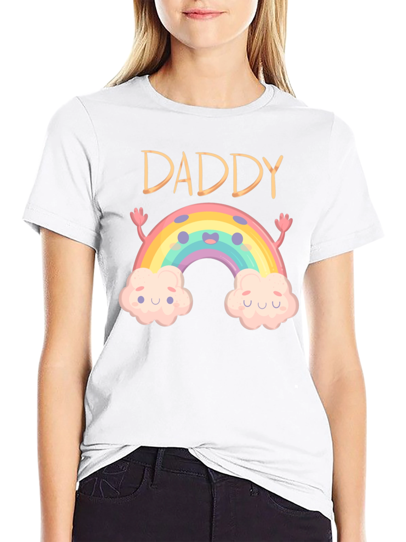 Daddy Rainbow Graphic Tee - Cute & Comfortable