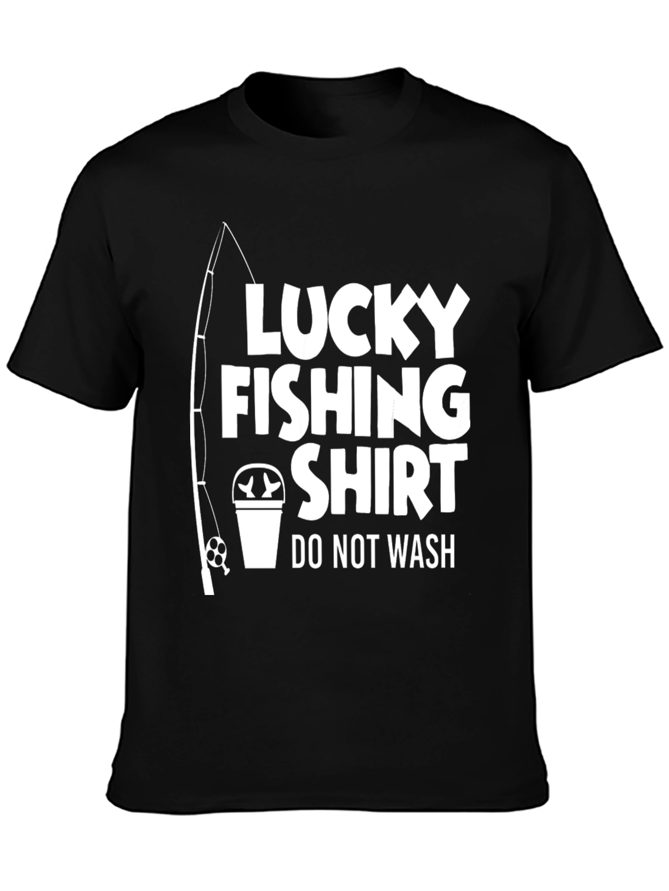 Lucky Fishing Shirt - Novelty Graphic Tee