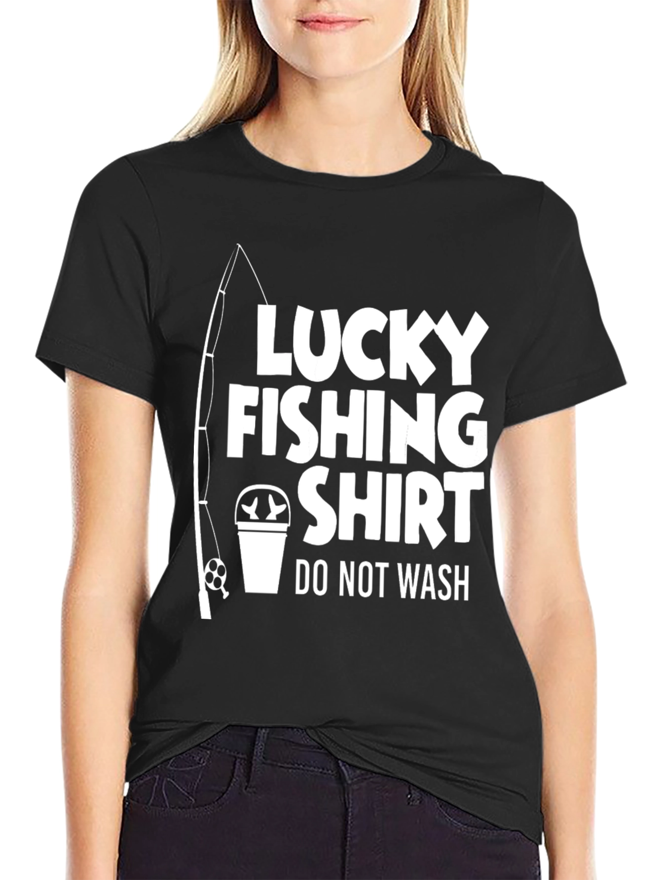 Lucky Fishing Shirt - Novelty Graphic Tee
