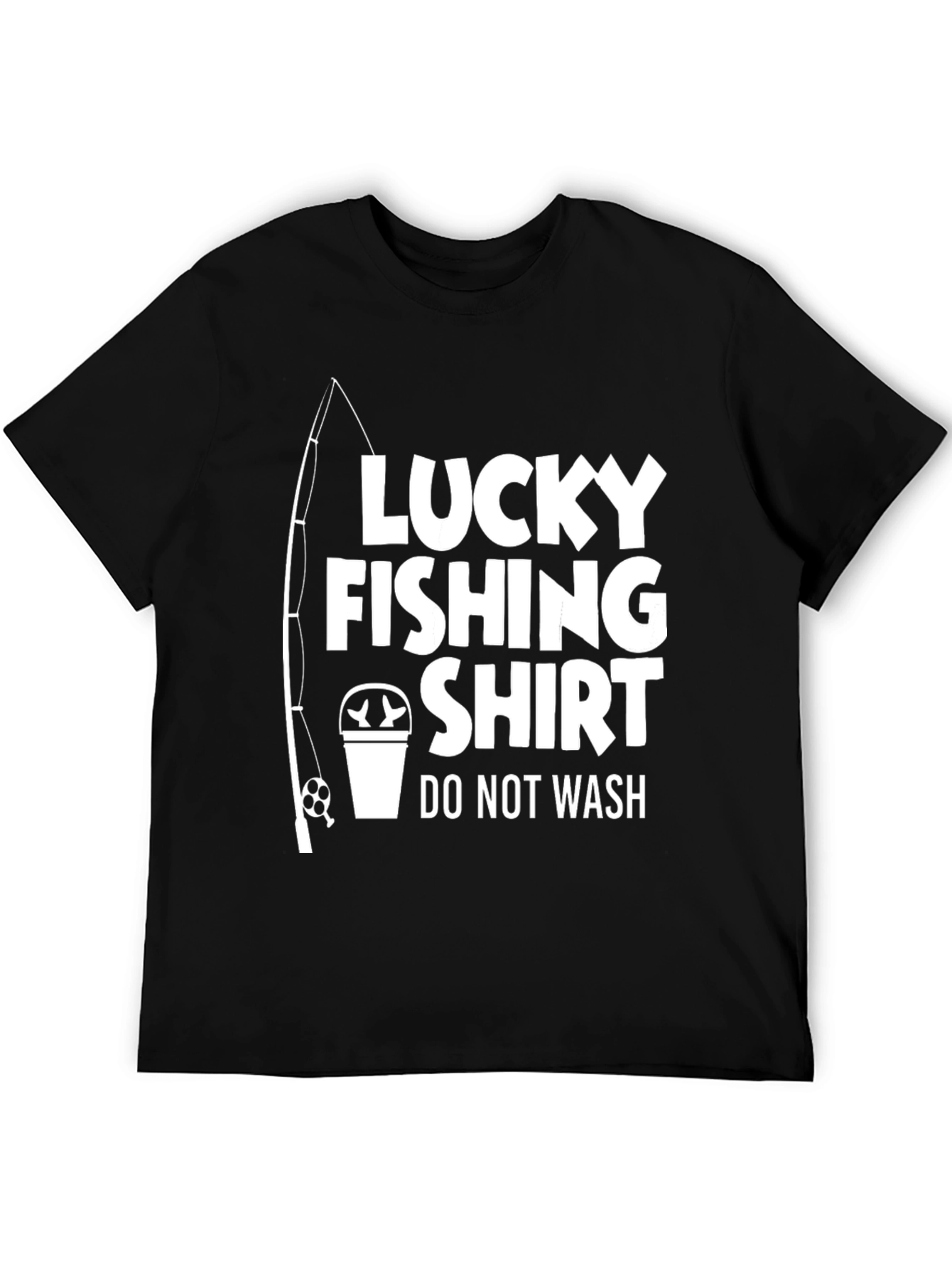 Lucky Fishing Shirt - Novelty Graphic Tee
