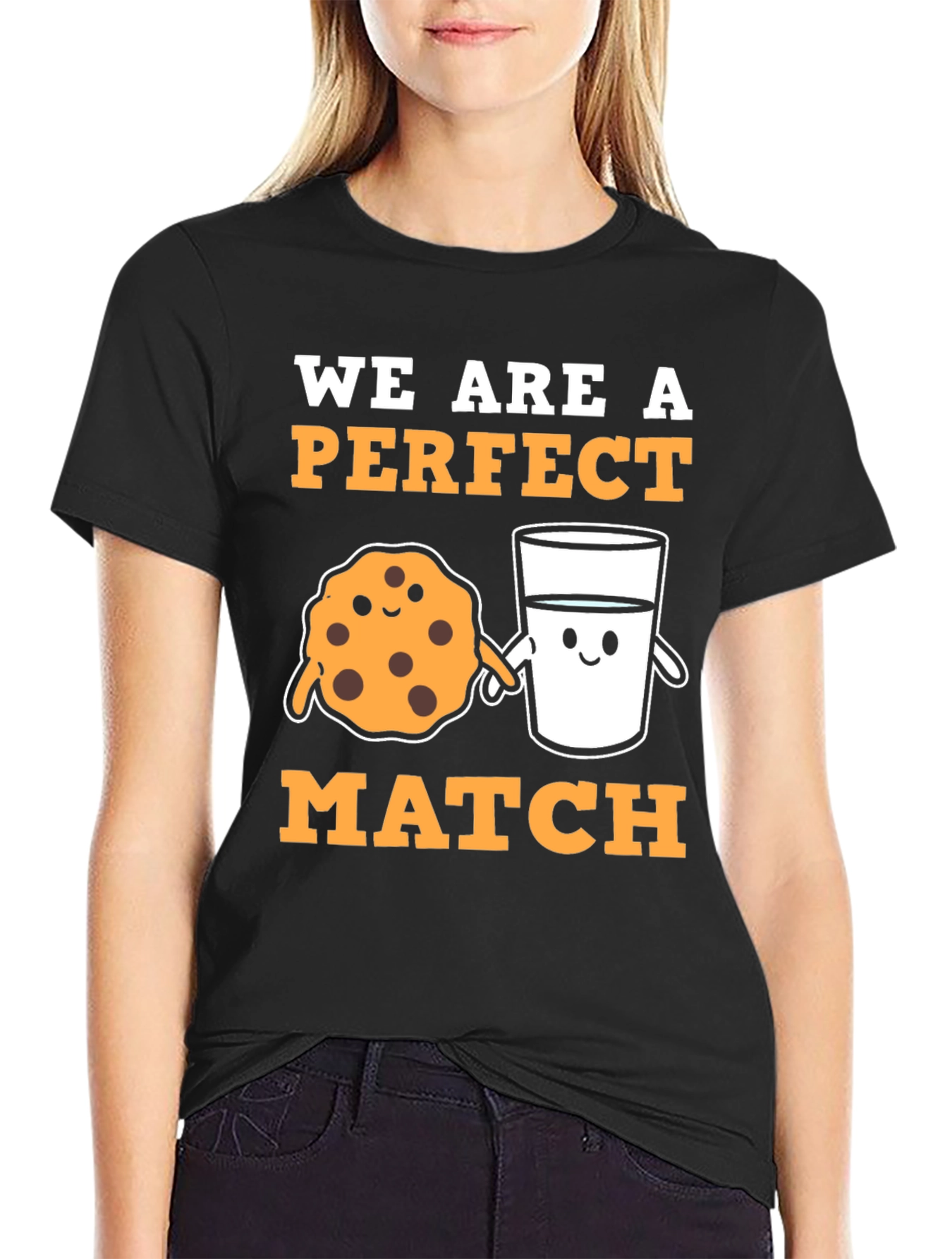 Perfect Match Cookie & Milk Graphic Tee