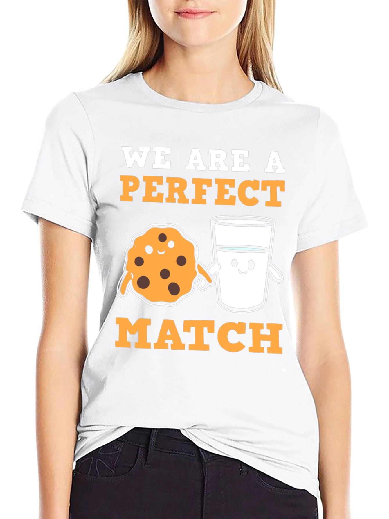 Perfect Match Cookie & Milk Graphic Tee