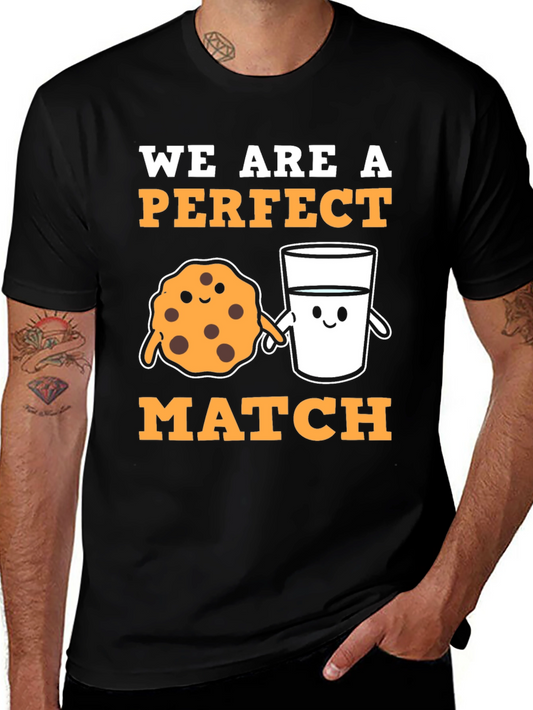 Perfect Match Cookie & Milk Graphic Tee