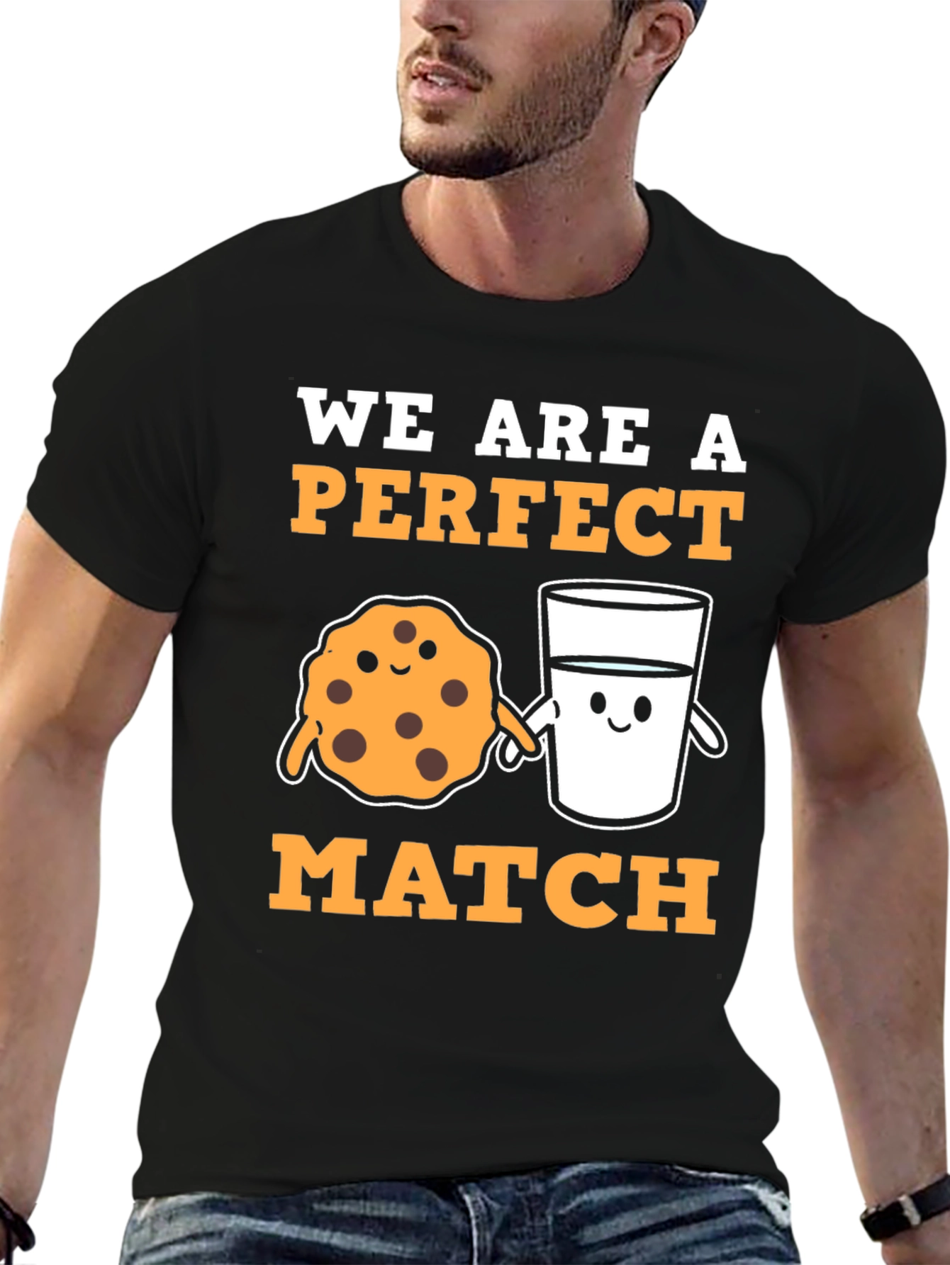 Perfect Match Cookie & Milk Graphic Tee