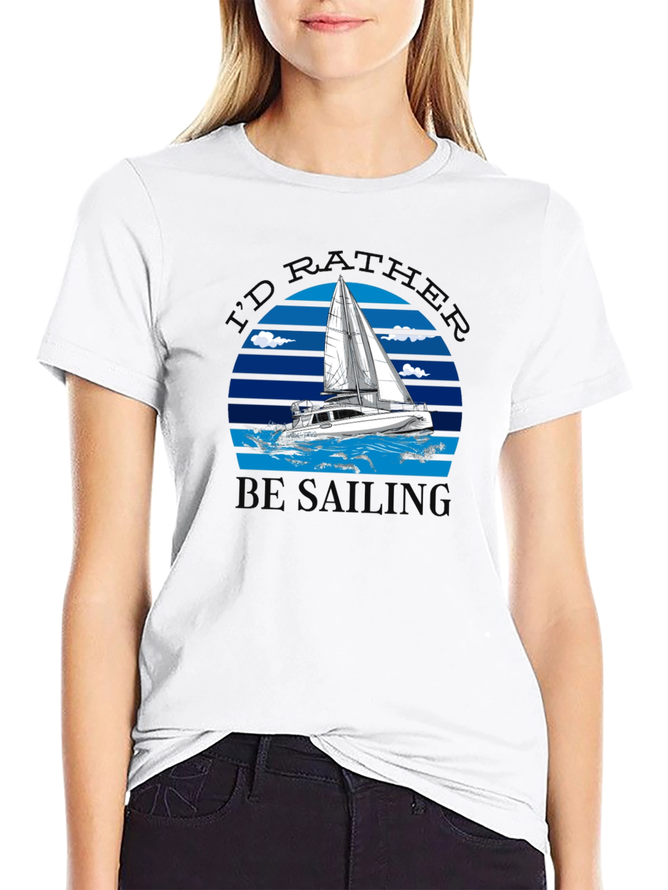 Id Rather Be Sailing Graphic Tee