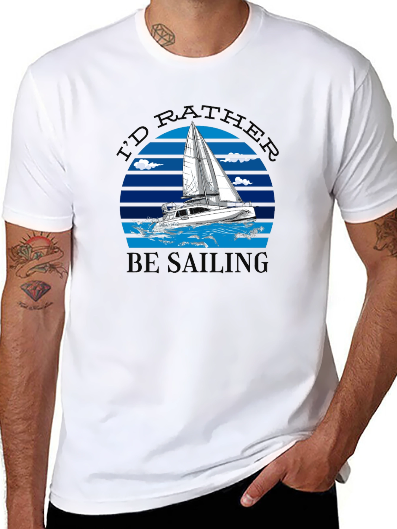 Id Rather Be Sailing Graphic Tee