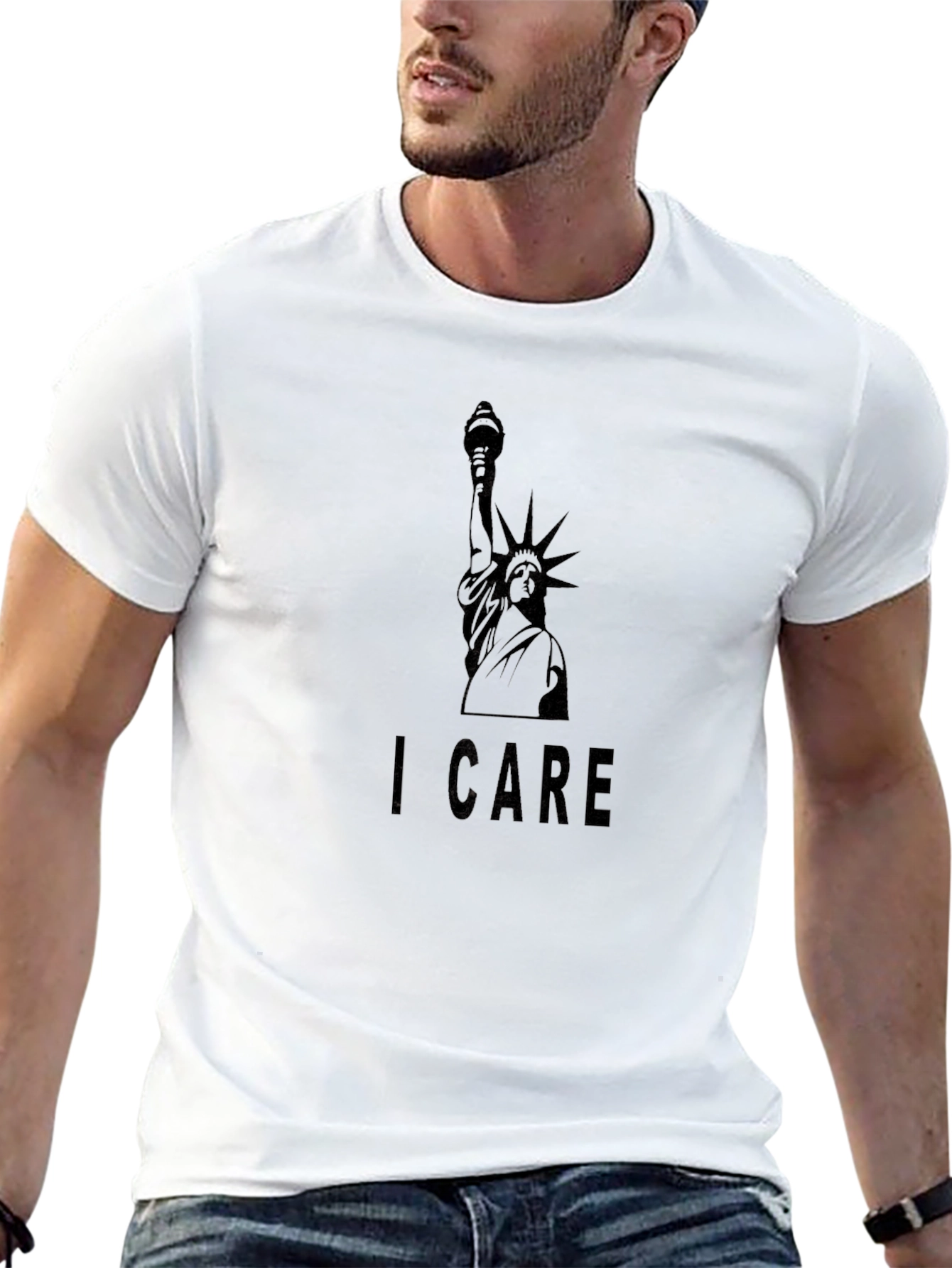 I Care Statue of Liberty Graphic Tee