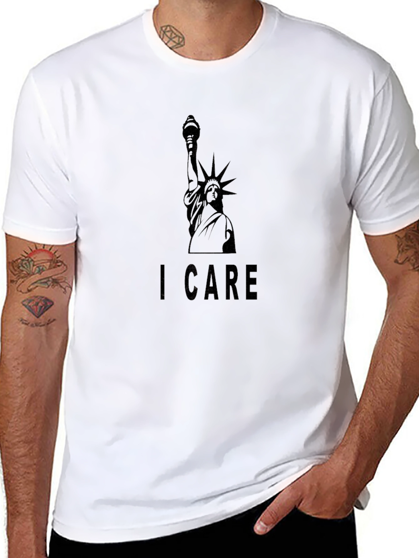 I Care Statue of Liberty Graphic Tee