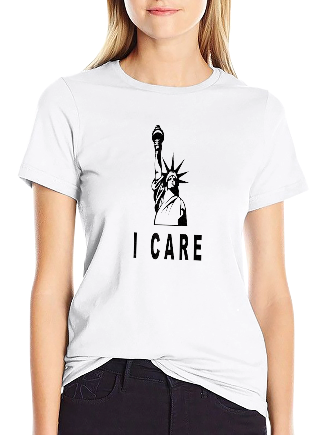I Care Statue of Liberty Graphic Tee