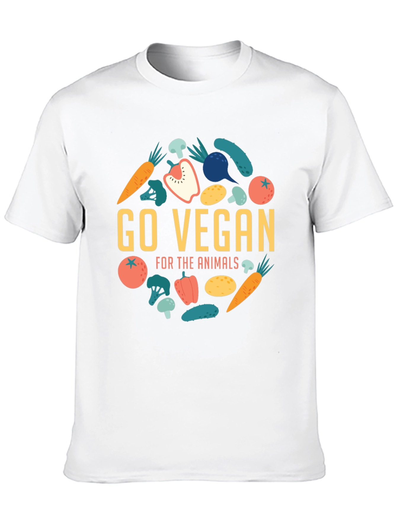 Go Vegan Graphic Tee - Animal Lovers Apparel