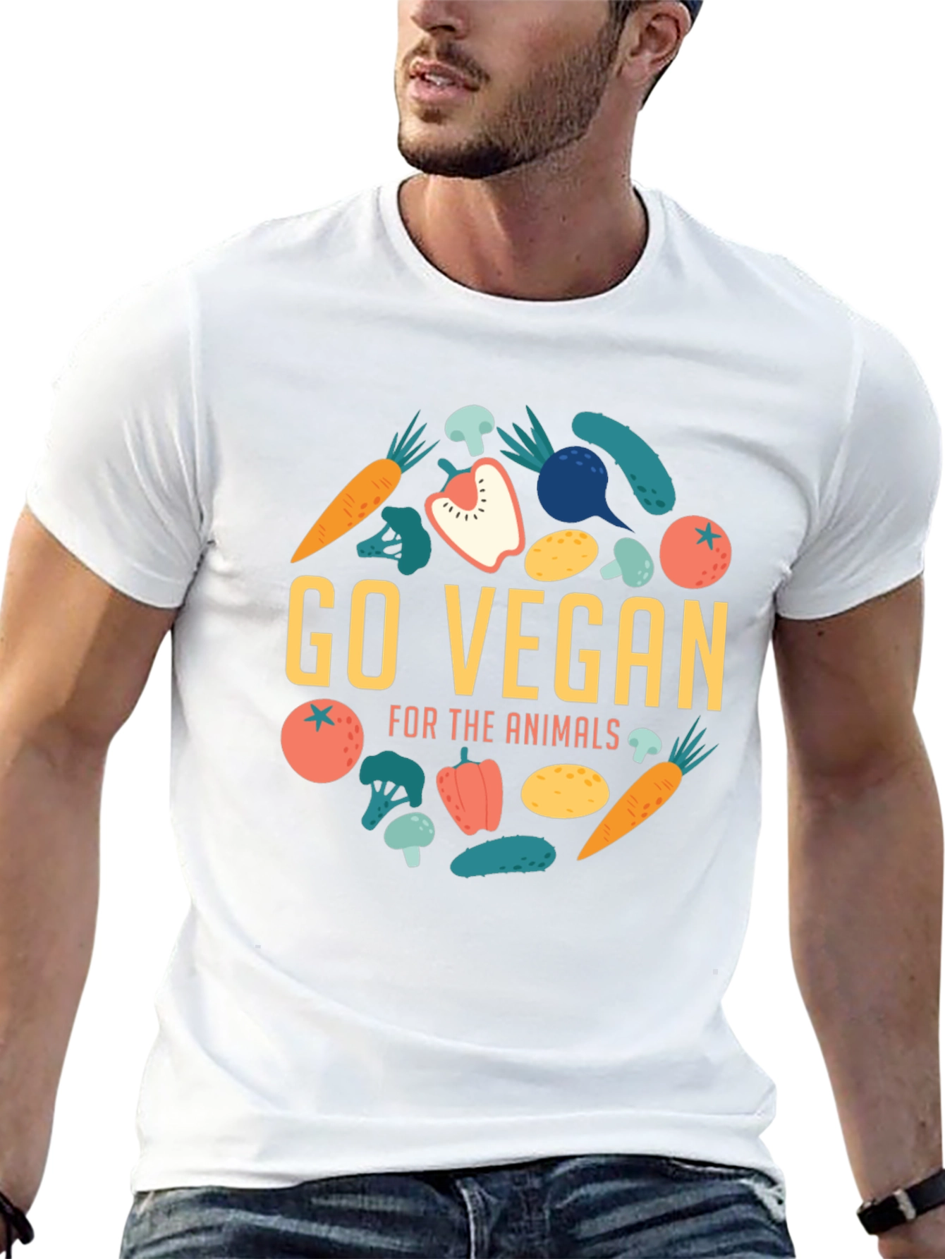 Go Vegan Graphic Tee - Animal Lovers Apparel