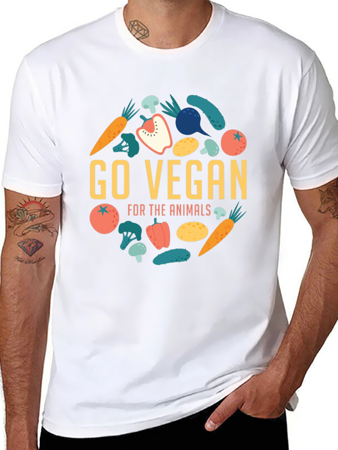 Go Vegan Graphic Tee - Animal Lovers Apparel