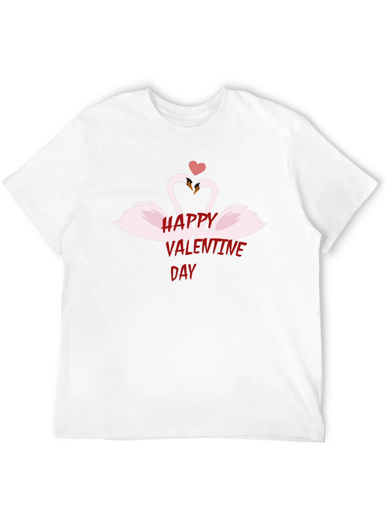 Happy Valentines Day Swan Heart T-Shirt