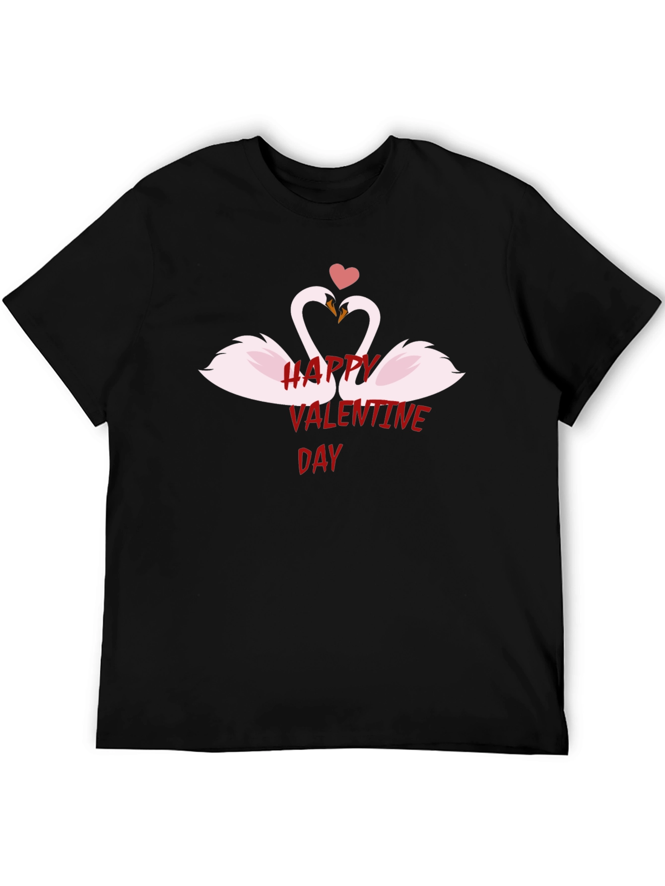 Happy Valentines Day Swan Heart T-Shirt