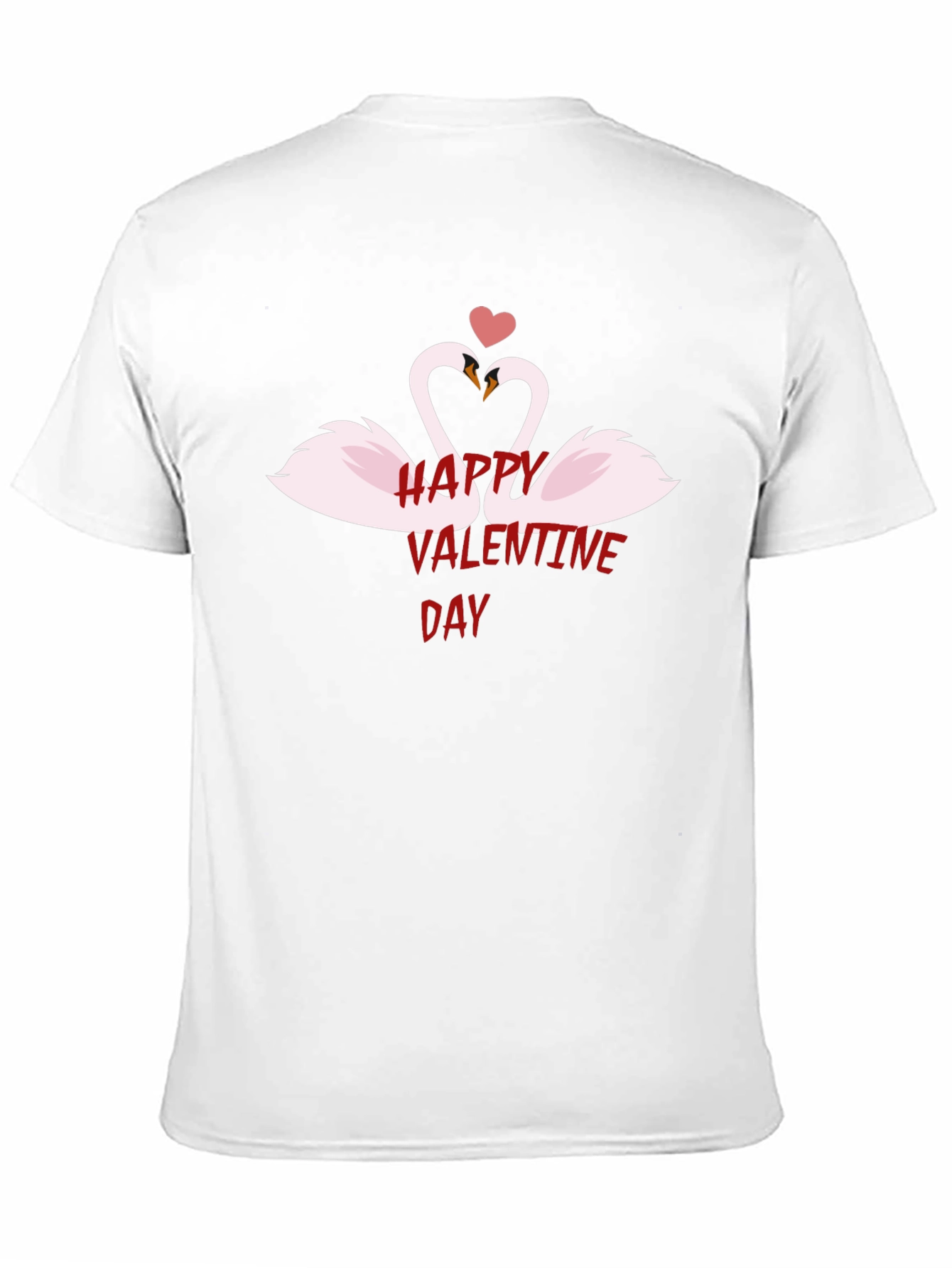 Happy Valentines Day Swan Heart T-Shirt