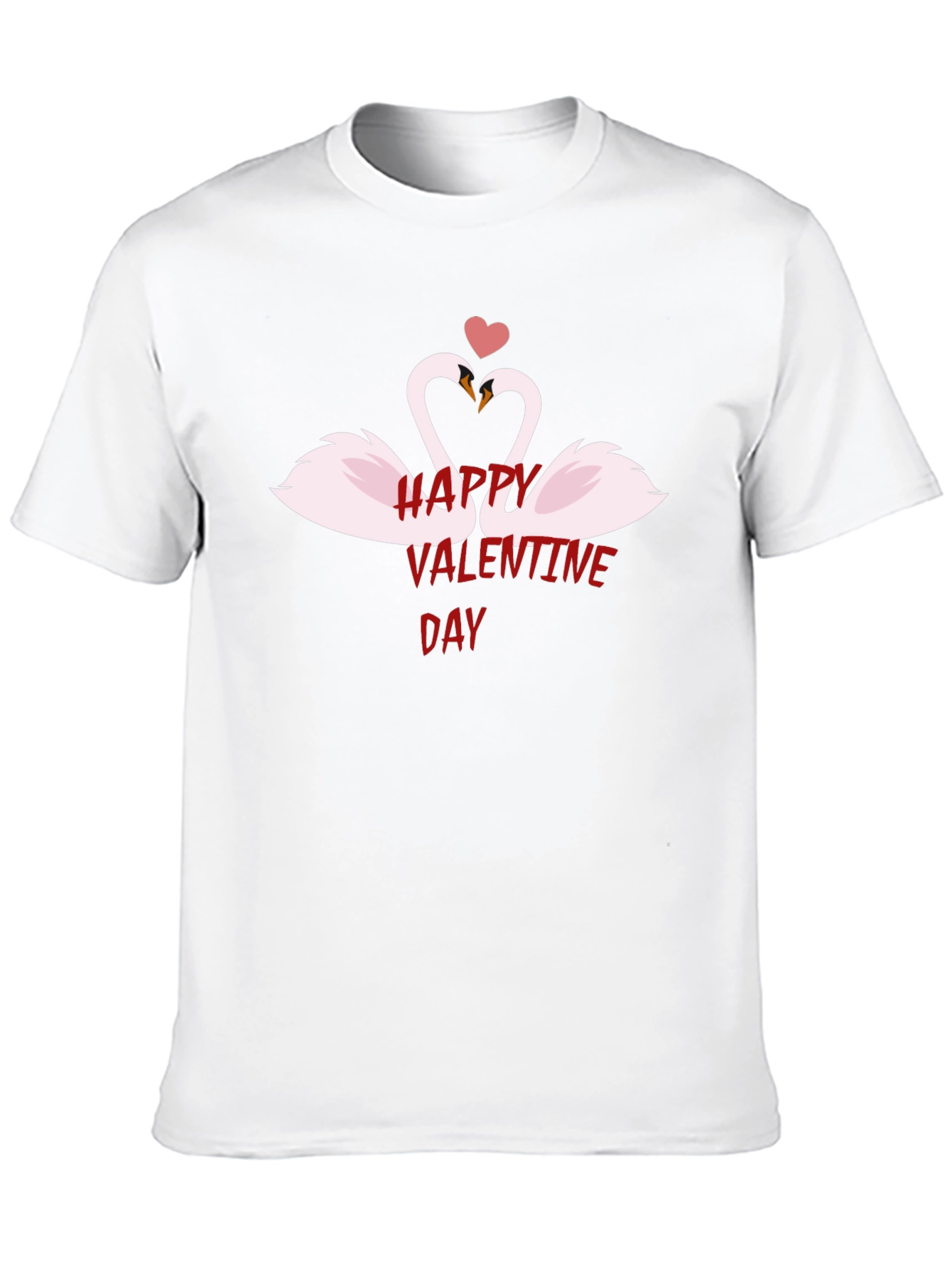 Happy Valentines Day Swan Heart T-Shirt
