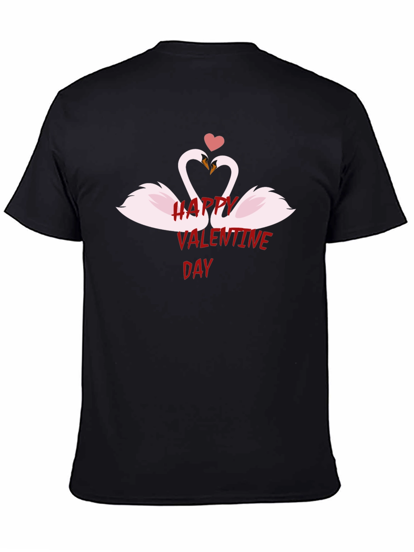 Happy Valentines Day Swan Heart T-Shirt