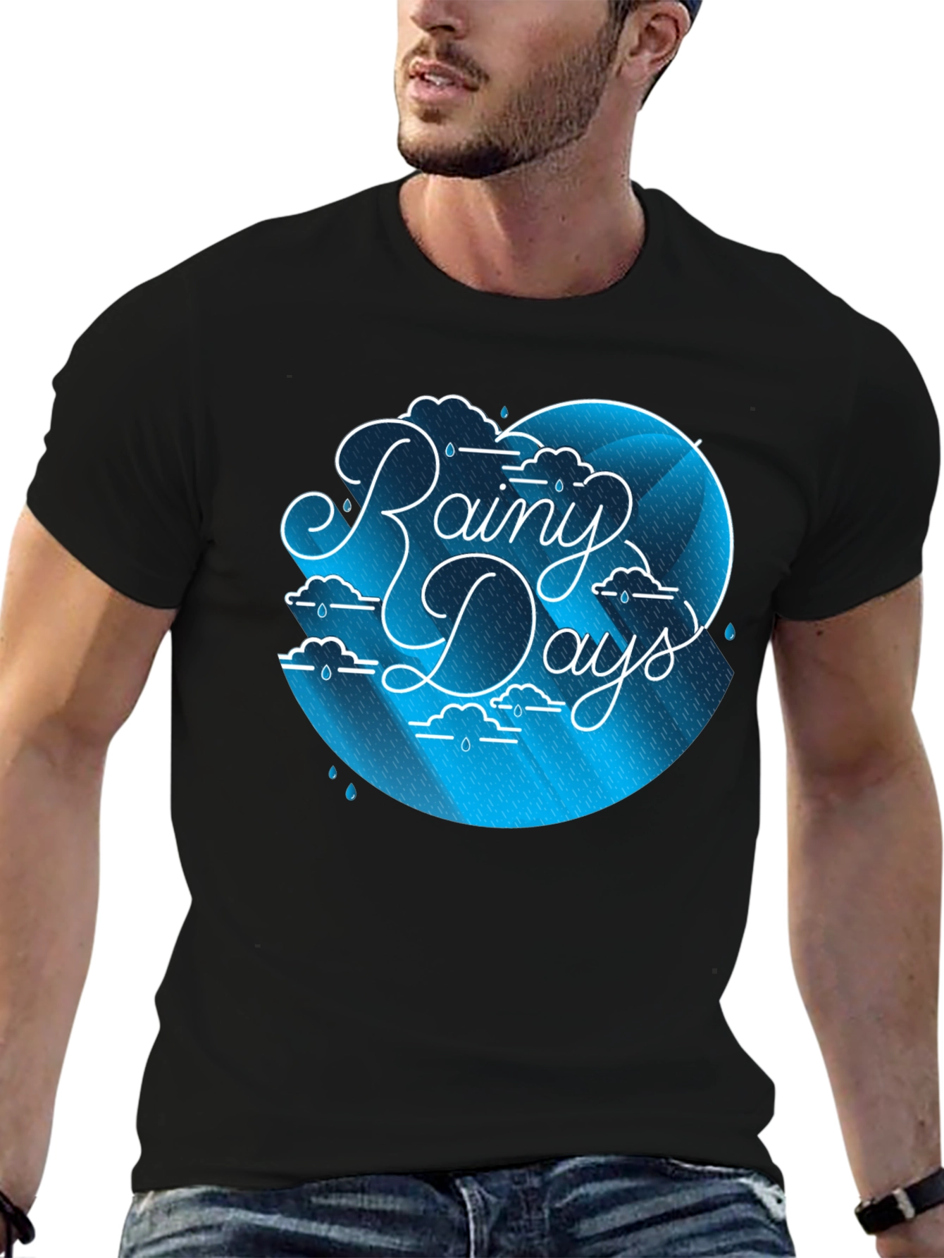 Rainy Days Graphic Tee - Stylish Comfort
