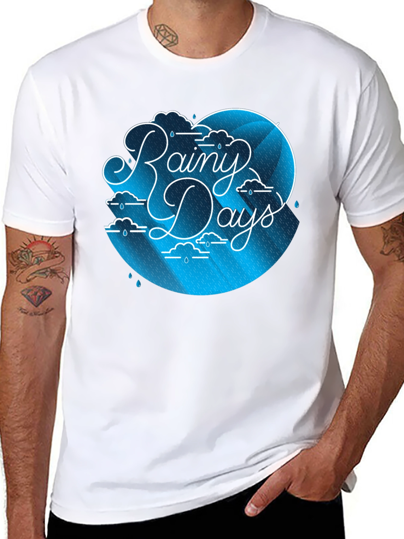 Rainy Days Graphic Tee - Stylish Comfort