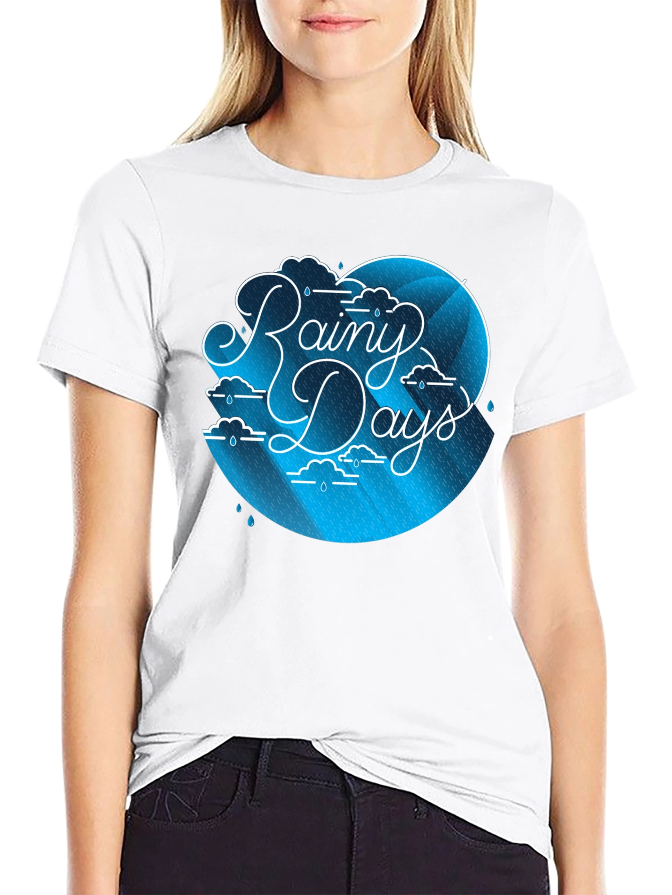 Rainy Days Graphic Tee - Stylish Comfort