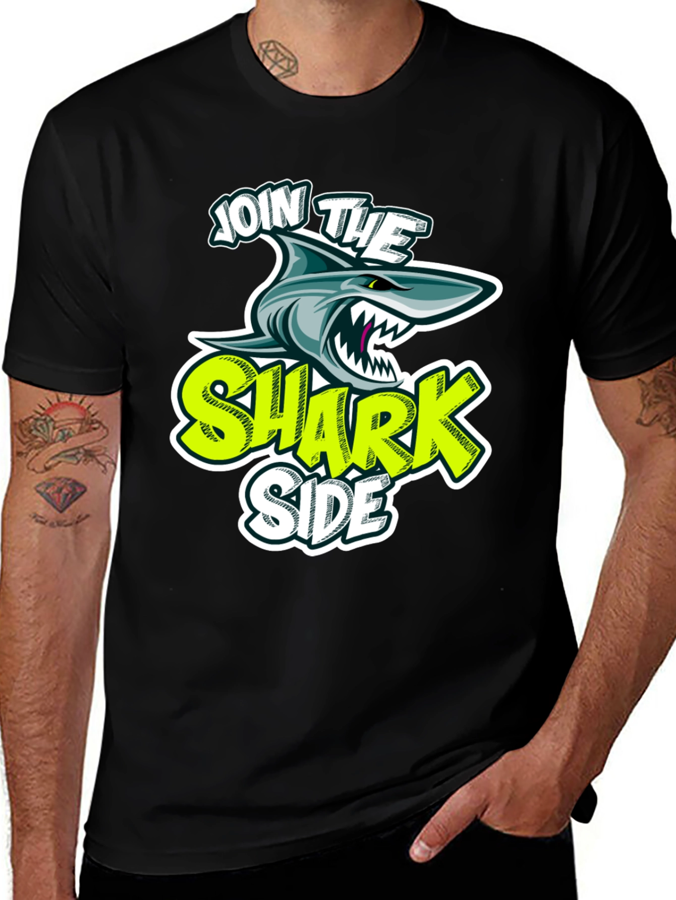 Join the Shark Side Graphic T-Shirt
