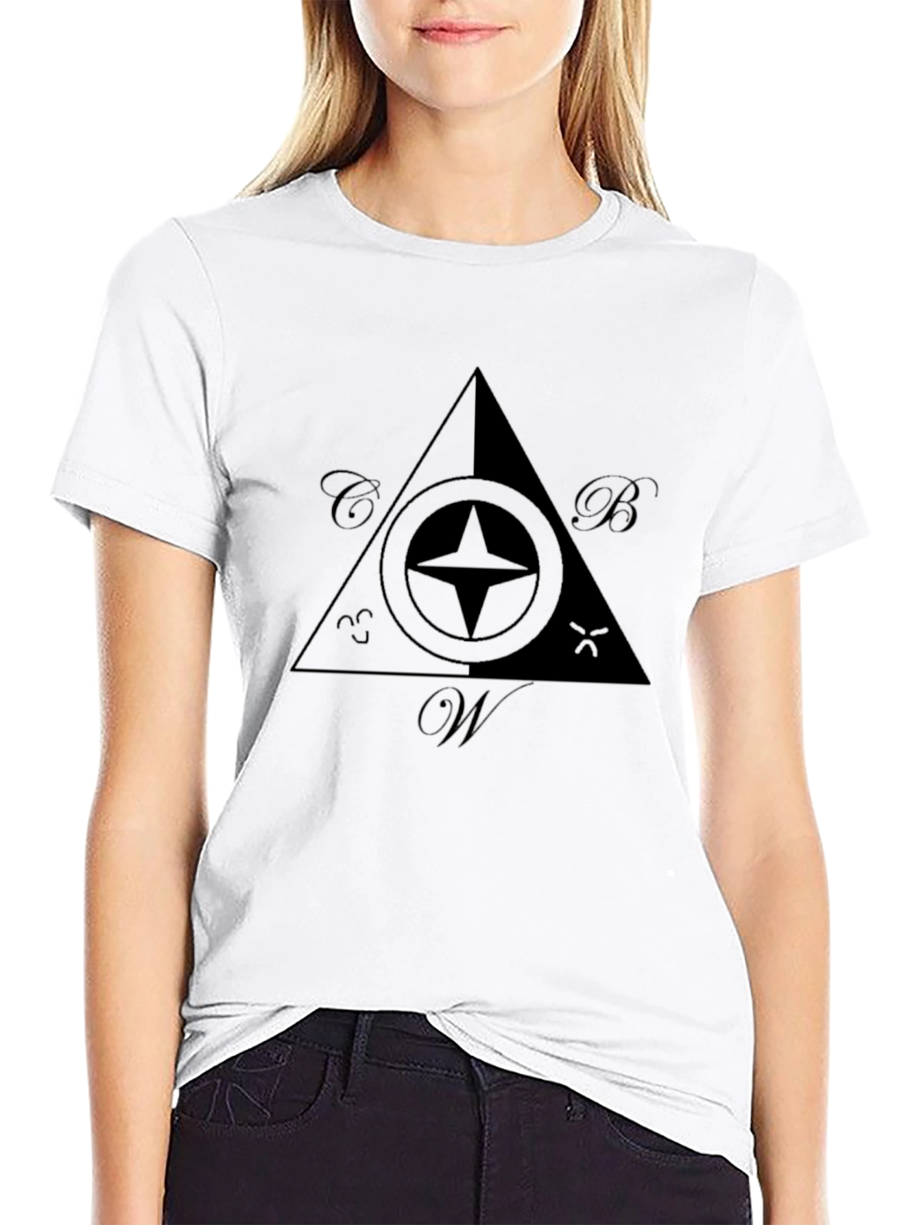 Black Masonic Compass T-Shirt