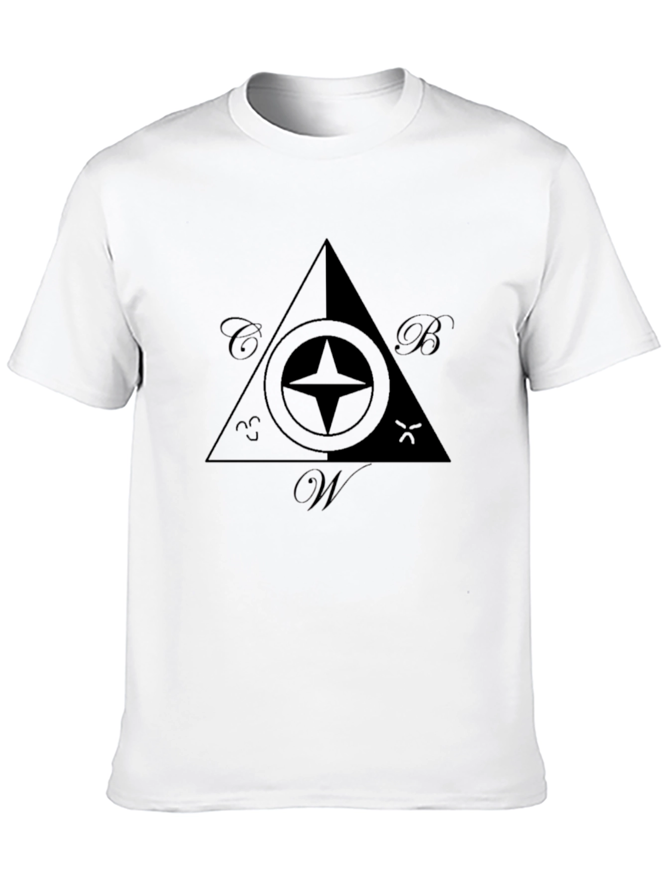 Black Masonic Compass T-Shirt